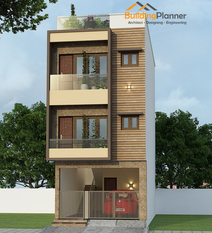 Buy 15x40 North  facing  house  plans online BuildingPlanner