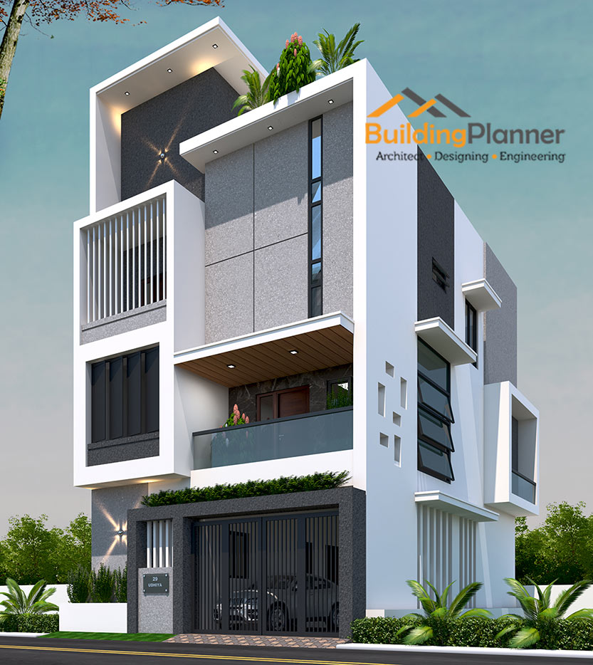  30 X 40  North Facing Duplex House  Plans 